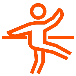 Miami Athletic Club Barre orange icon Miami Athletic Club Barre orange icon