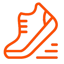 Miami Athletic Club Silver Sneakers orange icon