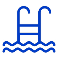 Miami Athletic Club blue swim ladder icon