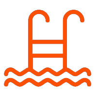 Miami Athletic Club orange swim ladder icon